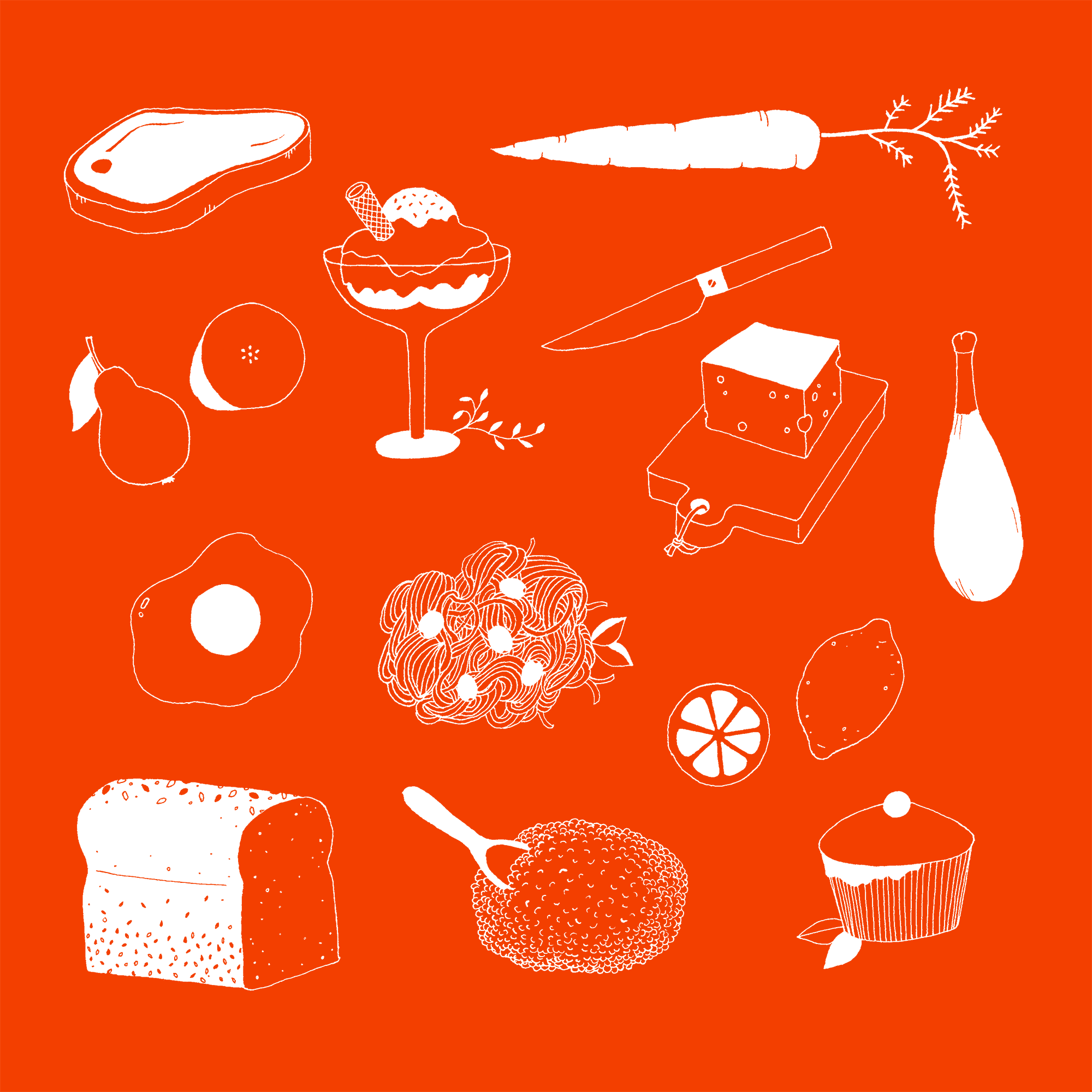 Illustration for Cointreau Spain: foodboard