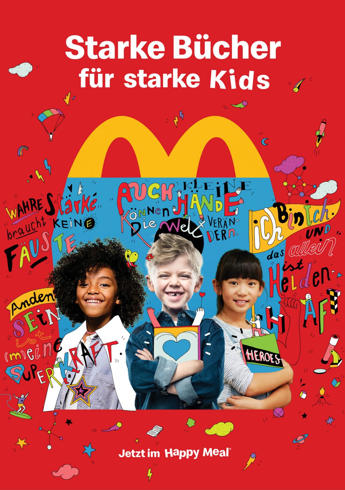 McDonalds Happy Meal illustration in-store poster