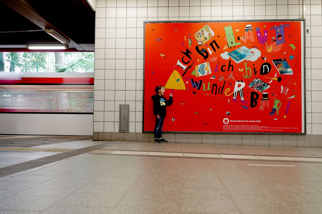 McDonalds Happy Meal megaphone illustration - underground billboard