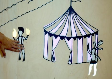 Circus illustration for We the Curious Bristol
