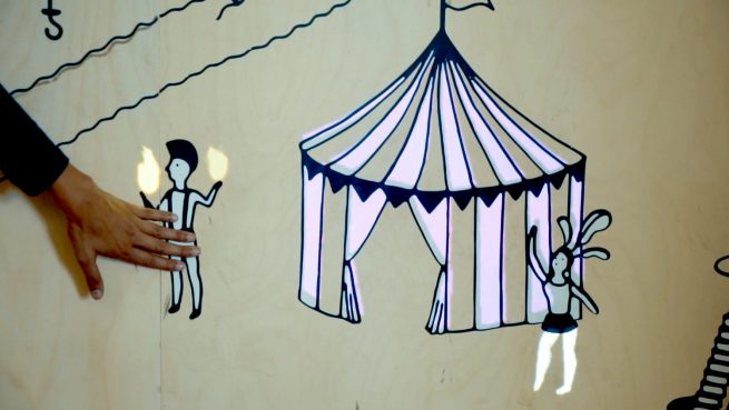 Circus illustration for We the Curious Bristol