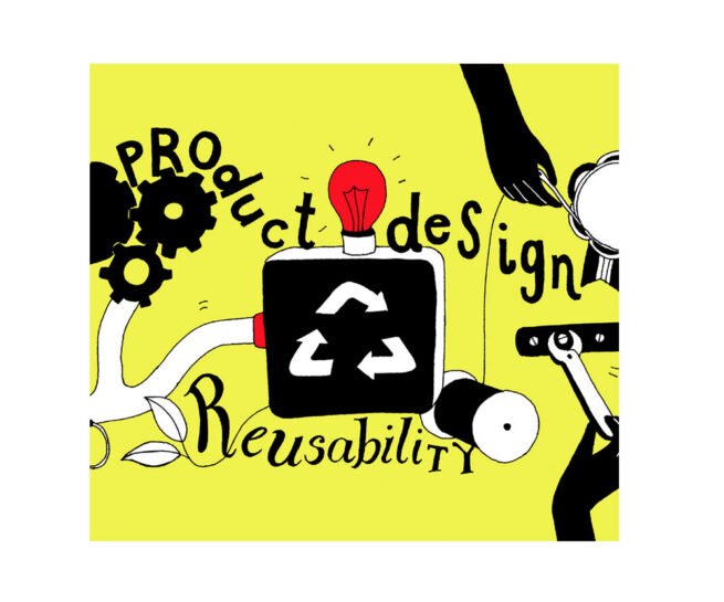 Detail of AI Workshop illustration in retail for the Design Council