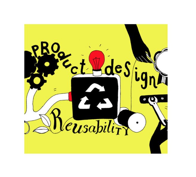 Detail of AI Workshop illustration in retail for the Design Council