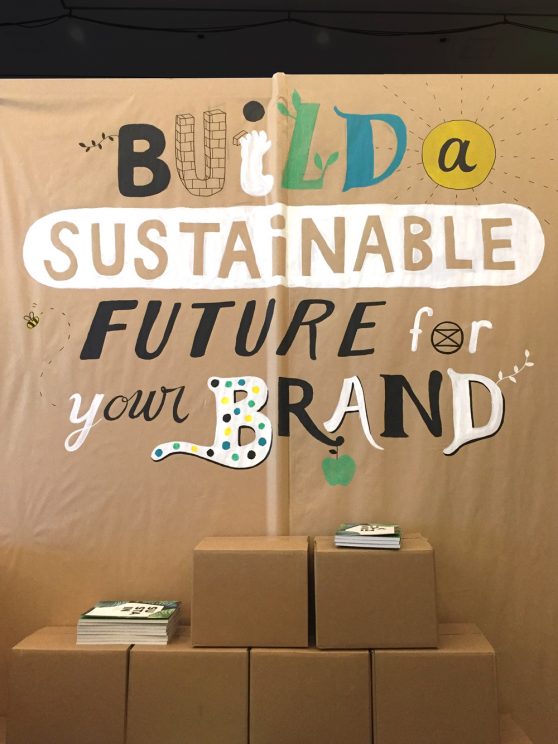 Hall&Partners mural of a Sustainable Future.