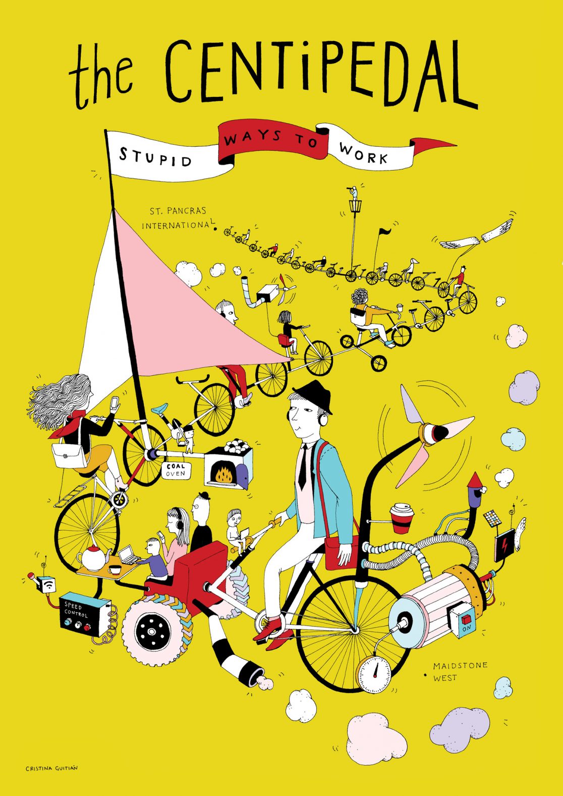 London transport illustration, the Centipedal