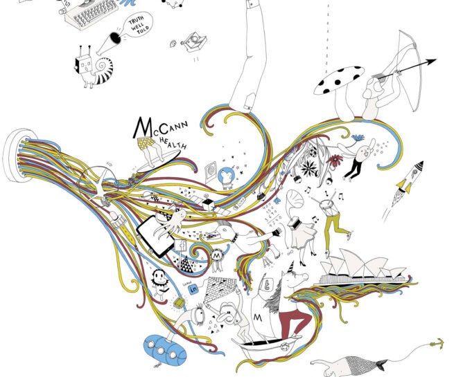 Mural for the Advertising agency McCann Healthcare - Creativity