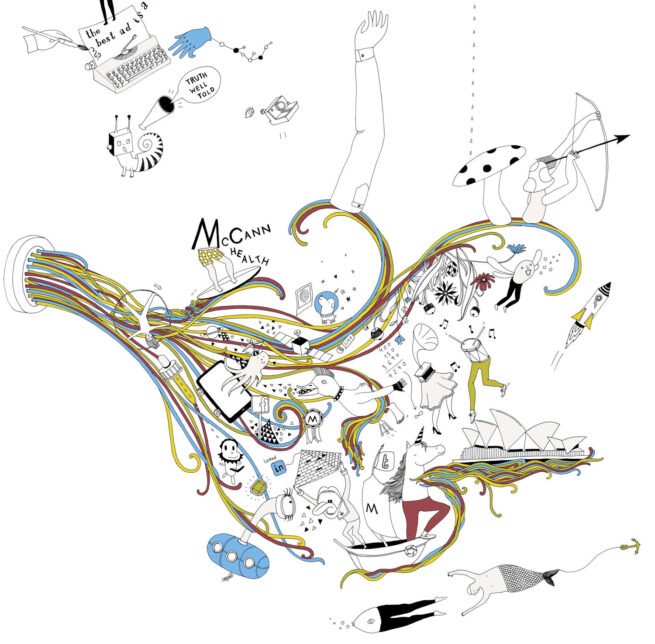 Mural for the Advertising agency McCann Healthcare - Creativity