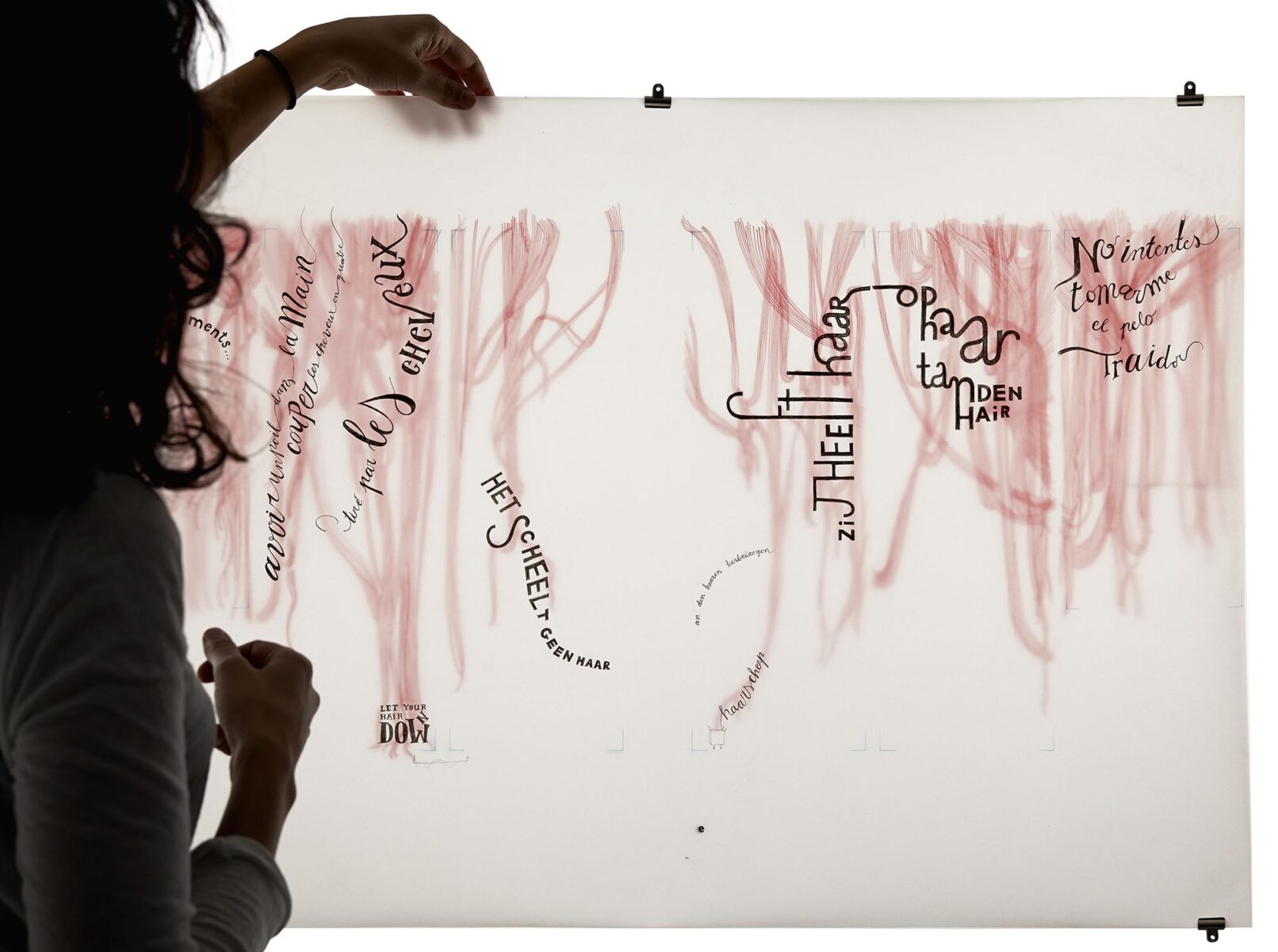 Original drawing for the mural created for AMC Hospital on the miracle of life,