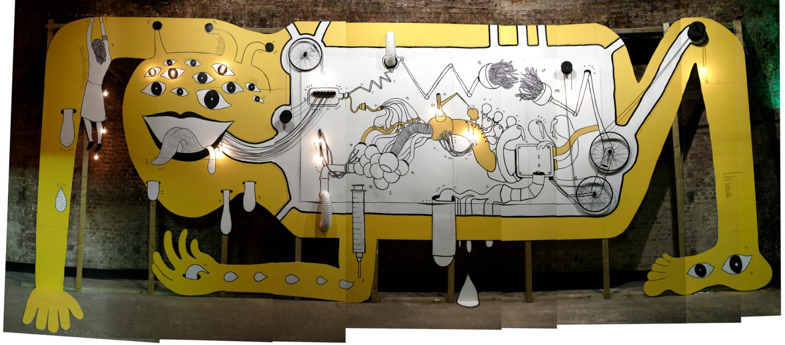 Eating Stories, 12 x 6 m art installation, Shunt Vaults, London
