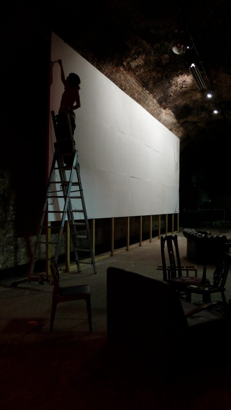 Blank canvas, 12 x 6 m, Shunt Vaults, London