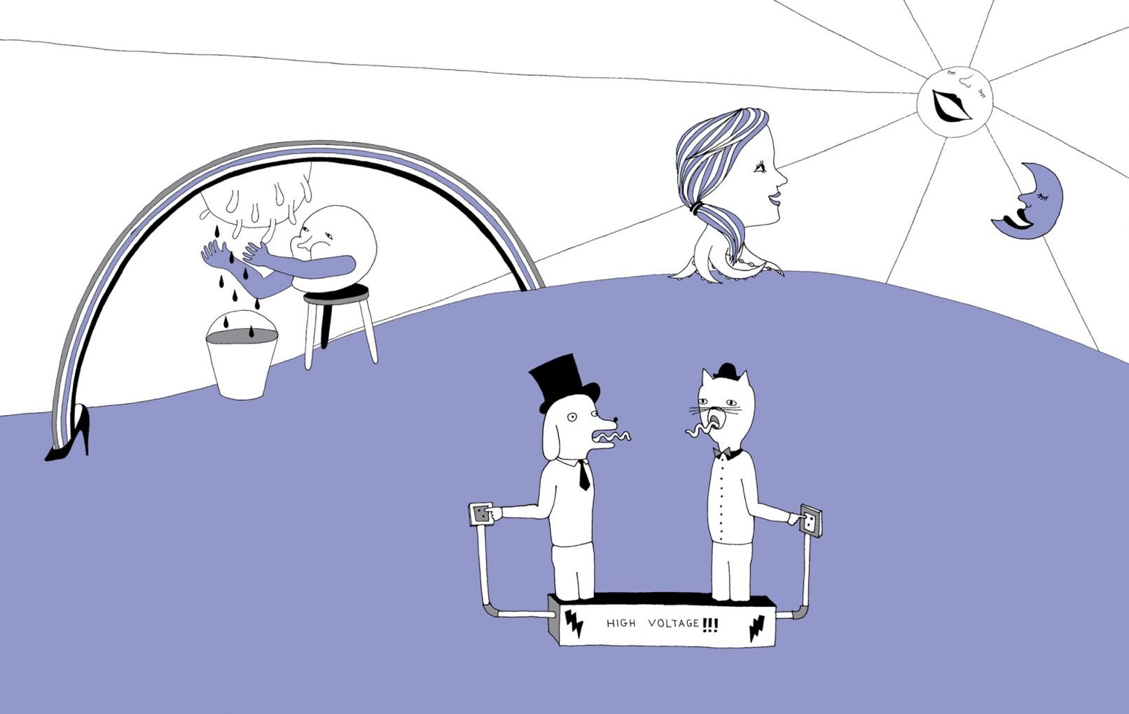 Genus animation visual - Field with Surreal happenings
