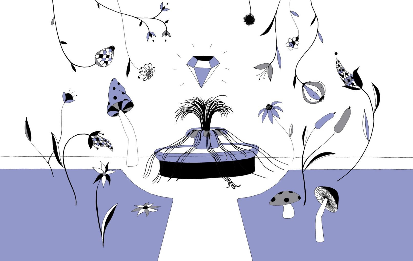 Genus animation visual - Hair fountain