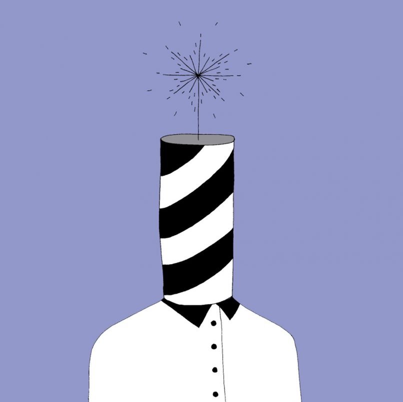 Genus animation visual - Firecracker head