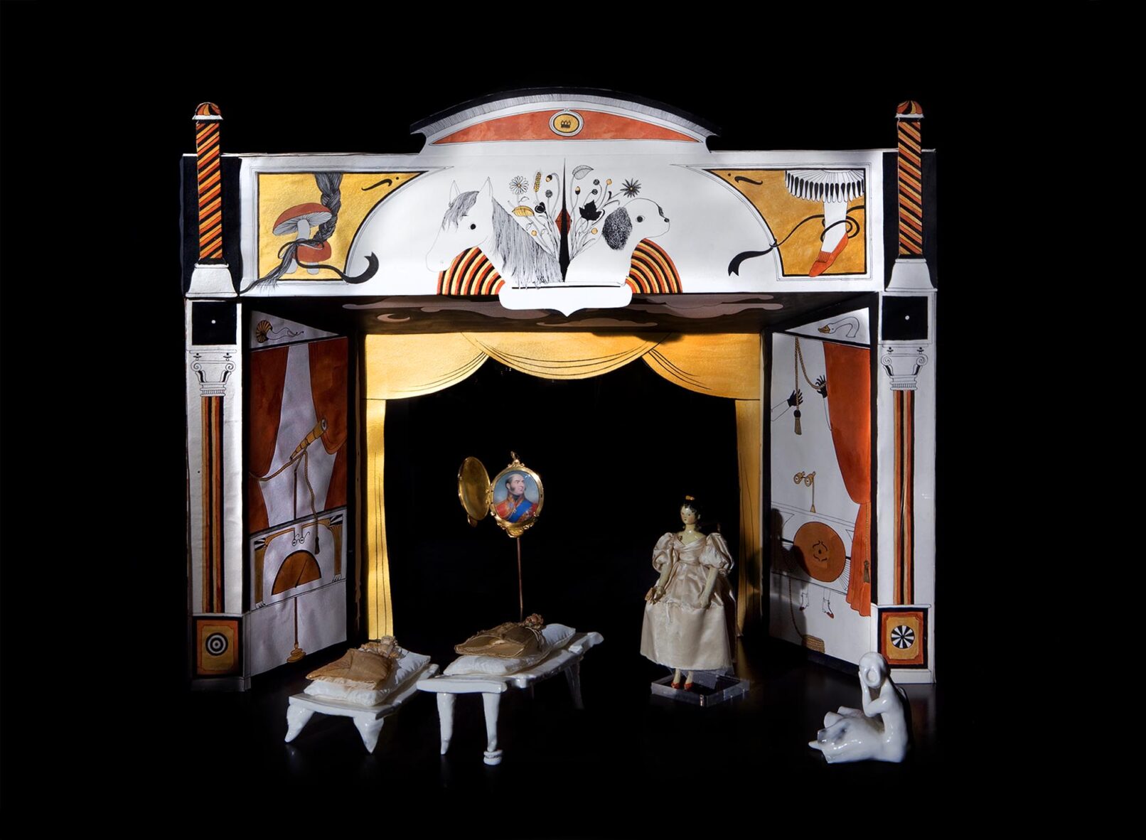 Paper theatre from the Victoria Revealed exhibition at Kensington Palace