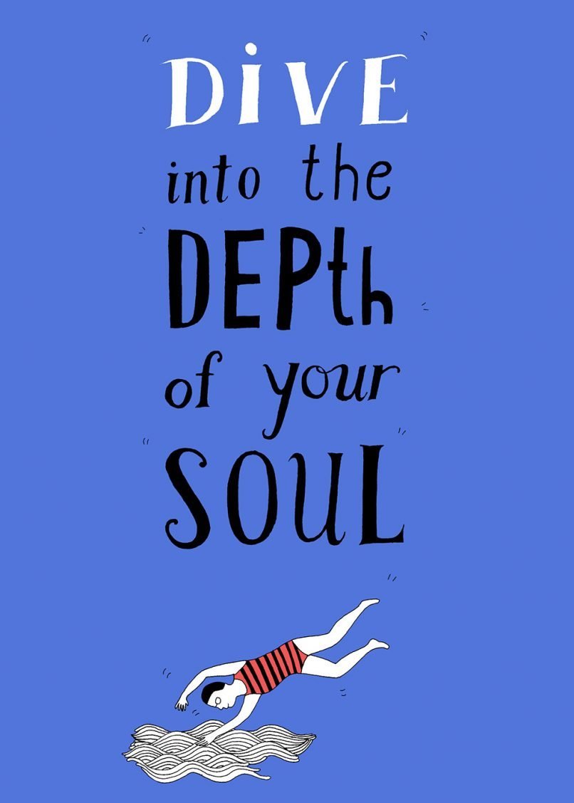 YMCA Dive in the depth of your soul illustration