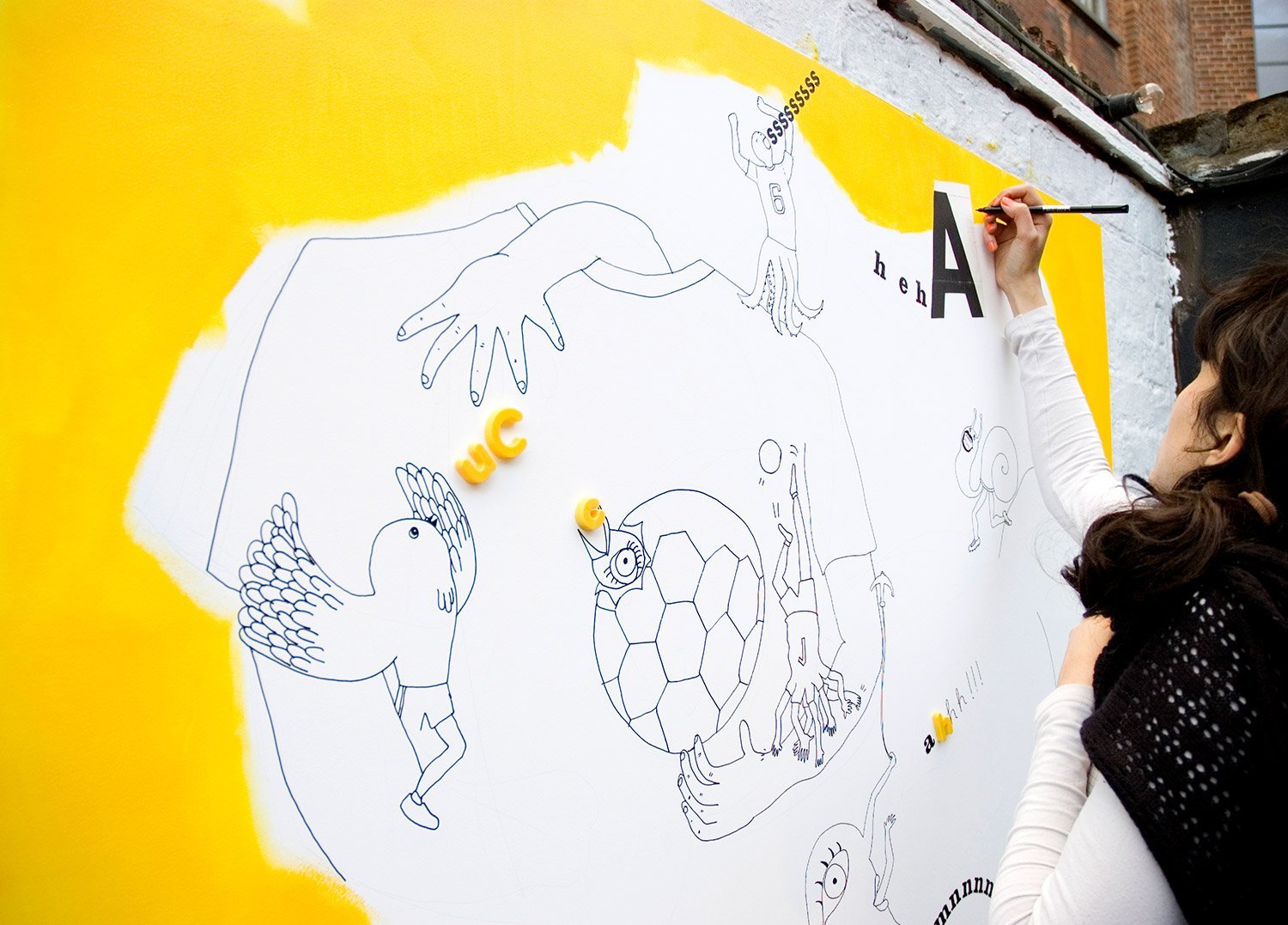 Live painting event for Nike Football