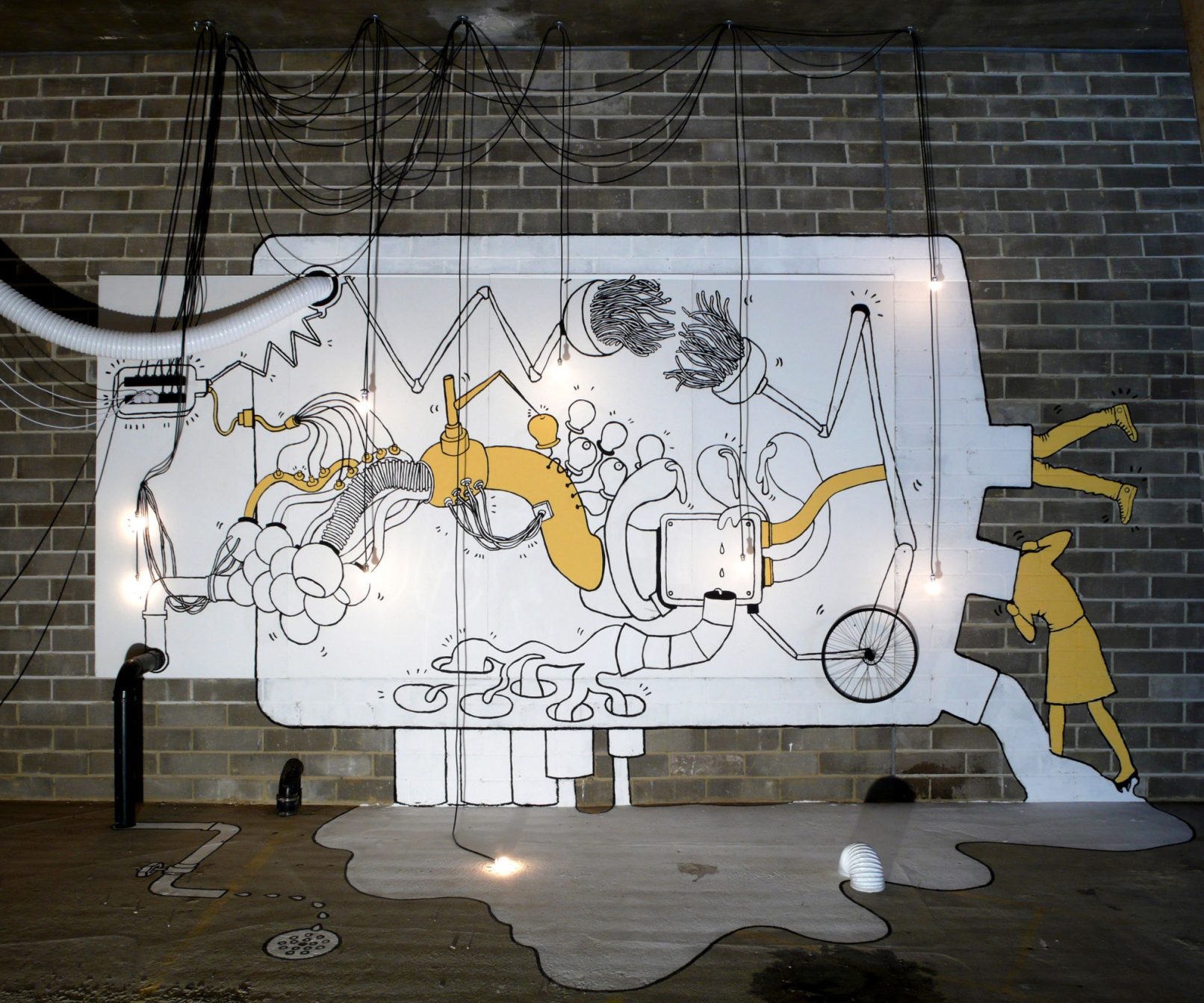 Design Week Illustrate - 13.3 m x 5.7 m installation - people's eating machine