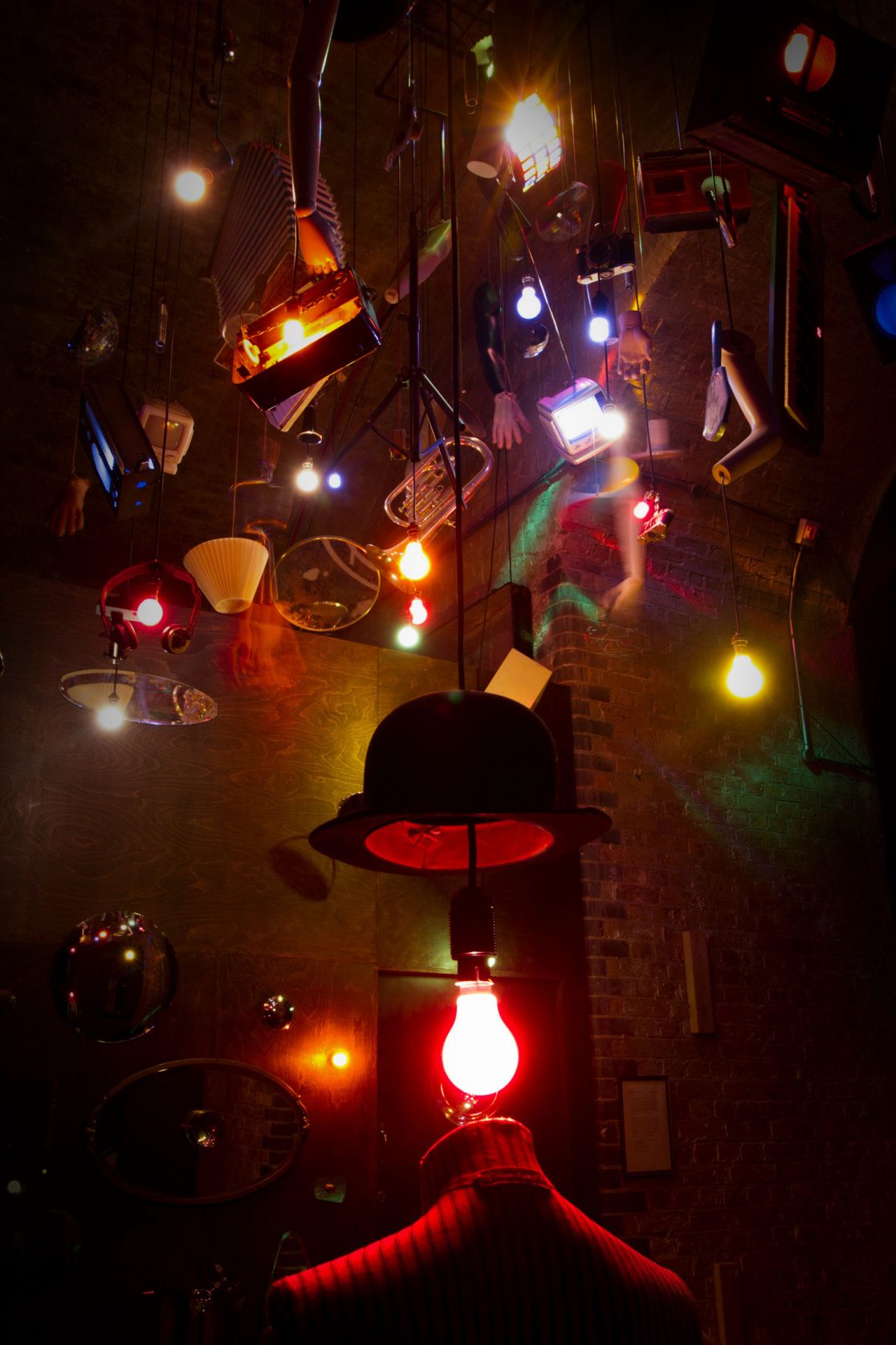 Detail from Memory Light, an art installation in a Sound Art Venue in Leake St